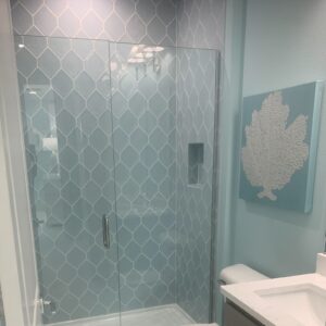 Blue Wall Tile for Shower Design