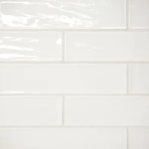 Bedrosians Marin Pearl White Subway Tile Sample