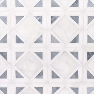 Marble Systems Allure Snow White Kent Mosaic Sample