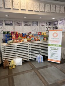 Food For Thought Snack Food Drive haul