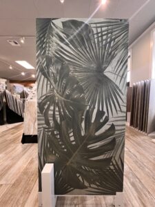 Large Format Tile 24x48 with Palm Leaves pattern