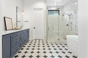 Circle Floor tile for Bathroom by Alys Edwards