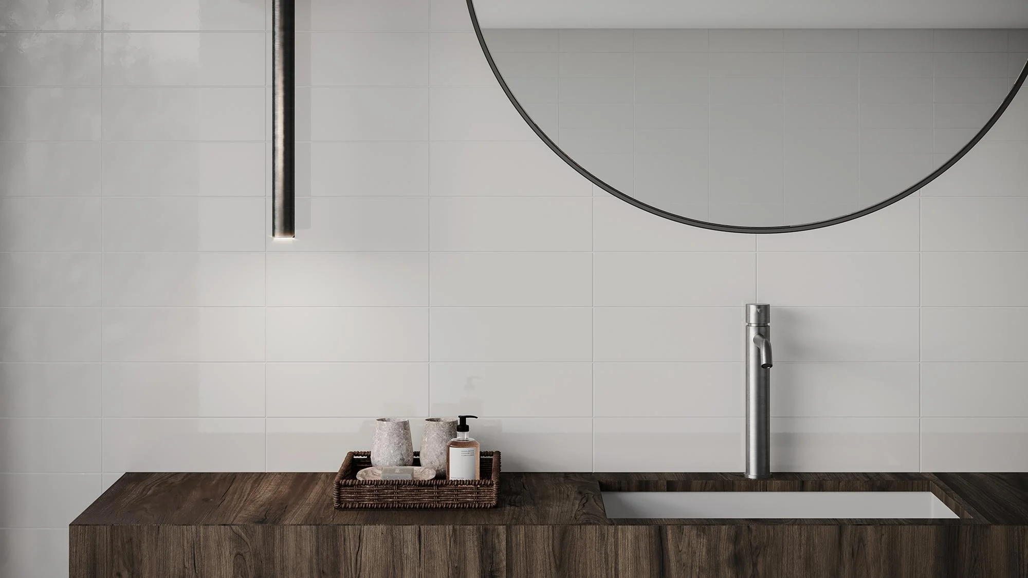 White Subway Glazed Ceramic Tile