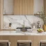 Strata Porcelain tile covered range hood for kitchen