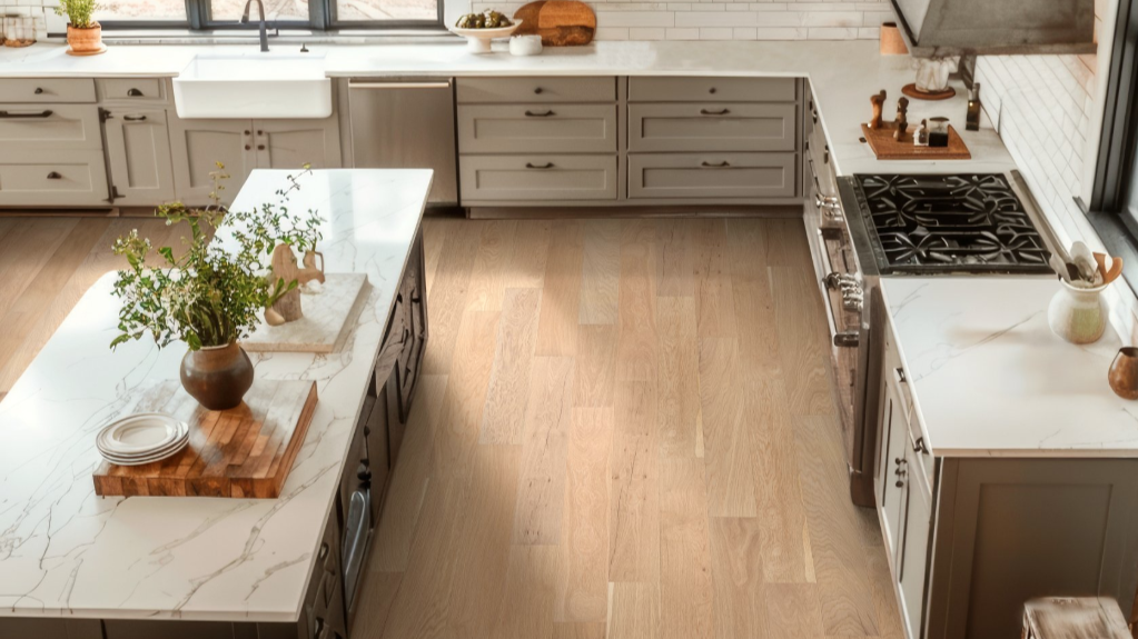 Hardwood flooring for kitchen by Shaw Floors