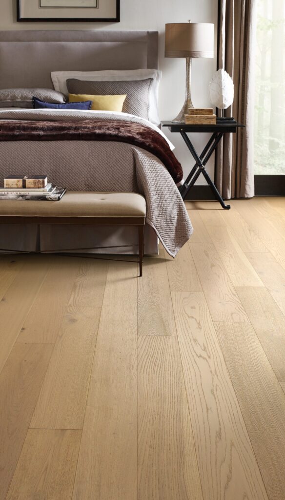 Hardwood floor in bedroom by Anderson Tuftex